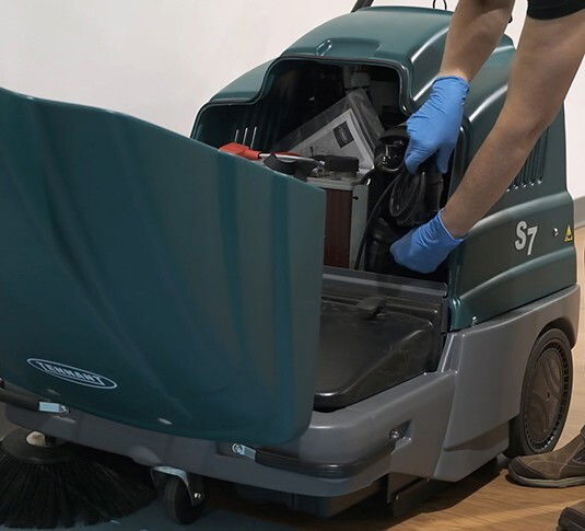 eenvoudig onderhoud van de Tennant S7