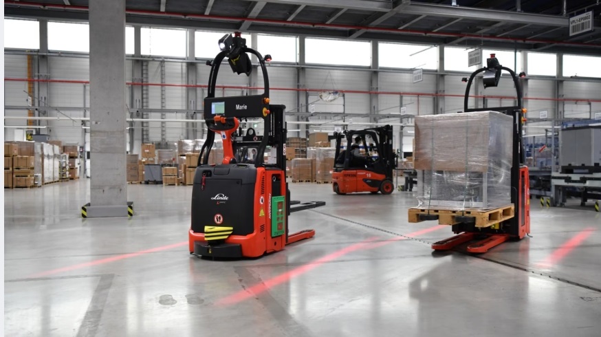 automatische warehouse trucks Linde