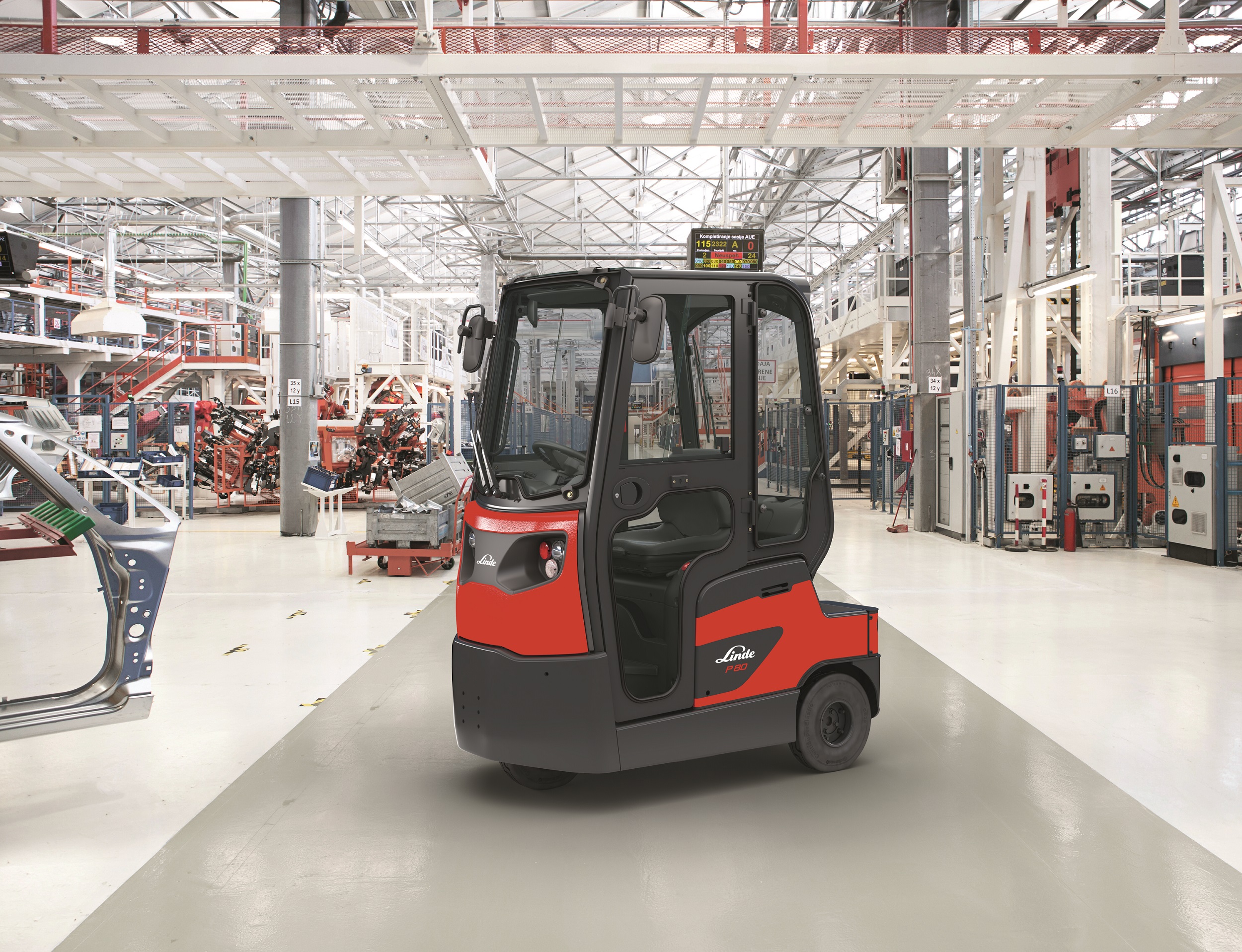 Linde P80 trekker in de fabriek